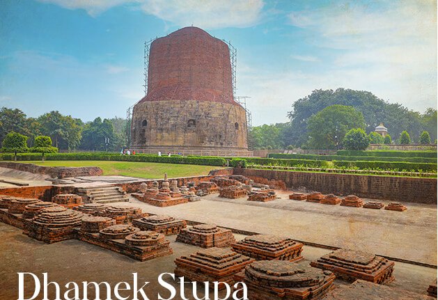 Dhamek Stupa - varanasi nearest tourist places - nearby places to visit in varanasi - varanasi nearby places to visit - top places to visit in varanasi