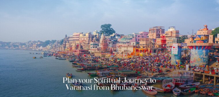 Panoramic View of Varanasi's Sacred Ghats and the Ganga